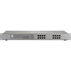 Switch di rete LevelOne FEP-1612W120 - 16 Porte PoE - Grigio