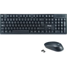 Equip 245221 Wireless Keyboard and Mouse Set - Office QWERTY Black