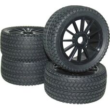 Reely RA093SBA1 1:8 Buggy hjul - 12 eger, sorte
