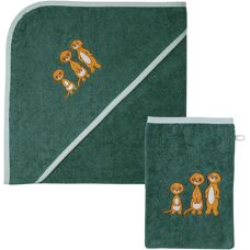 WÖRNER Baby Kapuzenhandtuch-Set - 100x100cm, 2 Stück