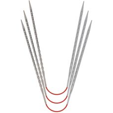 Addi 770-2 Silver Knitting Needle Set - Sock, 30cm, 3.75mm