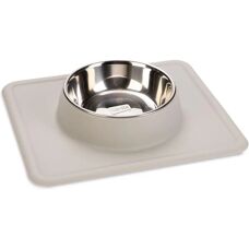 Karlie Stainless Steel Dog Bowl with Silicone Base - 350mL