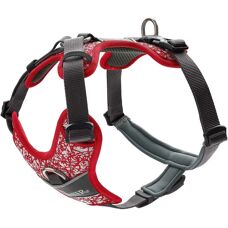Szelanka dla psa Hunter Divo Reflective - Czerwony/Szary, Rozmiar L