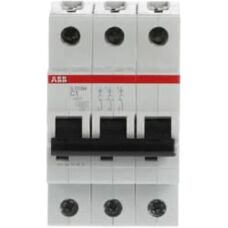 ABB S203M-B25 3-pol Automat - 25A, 10kA, B-kurve
