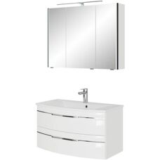 Pelipal Hochglanz Badezimmermöbel-Set - Badezimmermöbel