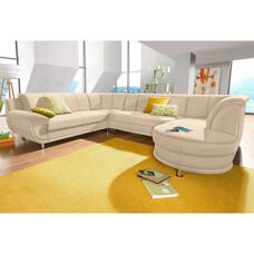 Trendmanufaktur Rondo U-Form Couch - Wohnzimmersofa