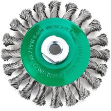 Lessmann Kegelbürste 100x12mm Edelstahl - Schwerreinigung