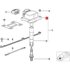 Bobina di accensione BMW - 11856T - Per serie 3, 5, 7, 8