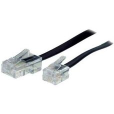 Câble réseau S-Conn 10m RJ11 - RJ45 - Noir/Transparent
