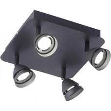 TRIO - 850010432 Gemini - Negru - Lampă plafonier cu spot