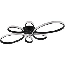 Trio FLY LED Deckenleuchte - Schwarz Matt, 3-Stufen Dimmbar