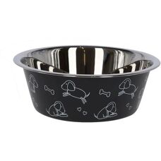 Kerbl Dog Stainless Steel Bowl with Motif - Ø18 cm - 2800ml