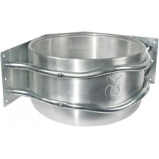 Kerbl Aluminium Feeder - 18L Corner Stainless Aluminum Bowl