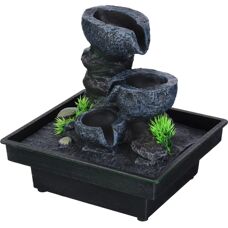 Pajoma Innenbrunnen mit Steinen - Tischbrunnen