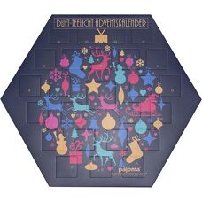 Pajoma 74336 Adventskalender - Blauwe Decor met Kaarsen