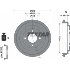 TEXTAR 94046700 jarrupelti Kia Rio - Jarrutyyppi