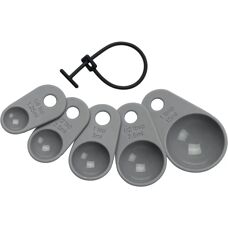 Lurch - Set of 5 Measuring Spoons - Silicone Kitchen Tools