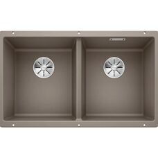 Lavello doppio Blanco SUBLINE 350-350-U Tartufo Silgranit