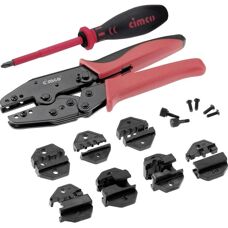 Cimco 106210 Crimpzangen-Set - Koaxial, Glasfaser, Modul