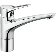Kludi MX Kitchen Faucet - Swiveling, Low-Pressure, Chrome