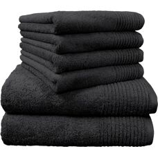 Dyckhoff Brillant Schwarz 6-teiliges Handtuch-Set