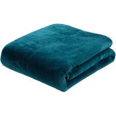 GÖZZE Premium Cashmere Wohndecke - 130x170cm, petrol