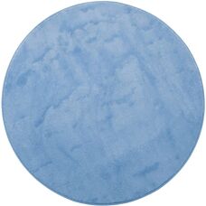 GÖZZE Rio Premium Blaue Runde Badematte - Badteppich