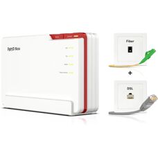 FRITZ!Box 5690 Pro Router Wi-Fi 7 Tri-banda fibra e DSL