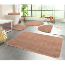 KINZLER Chaozhou Badmatte - Mikrofaser, Braun, 55x50 cm