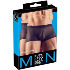 Svenjoyment Miesten Housut 2 kpl Elastinen Musta
