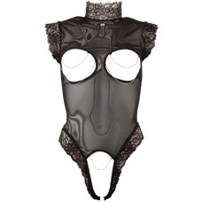 Abierta Fina Body XL - Offene Brust & Scham - Schwarz