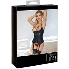Abierta Fina Yläosa ja avoin string - Lingeriesetti