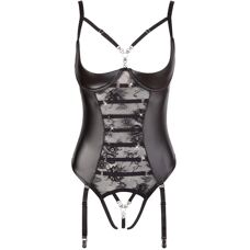 Abierta Fina Spitzen-Body - Sexy, Verstellbare Träger