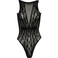 Cottelli Collection Schwarzer Body mit Strass - Body