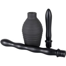 You2Toys Intimduschar - 23cm - Dubbelt Klistär - Svart