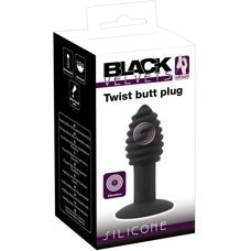 Black Velvets Twist Butt Plug - Analkrog, 7 vibrationsindstillinger, Vandtæt