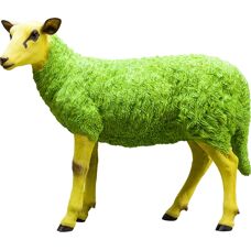 KARE Deco Oveja - Figura de Animal Verde - Decoración