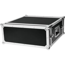 Roadinger Equipment Koffer - 19" Rack, Schwarz & Silber