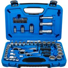 BGS 52-piece Long Reach Socket Set - Gear Lock - 4.5-25mm
