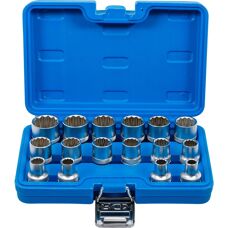 Jeu de douilles BGS TECHNIC - 8-24mm, 12", 16 pièces, chrome satiné - Publicité