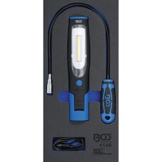 Torcia da lavoro BGS con magnete e gancio - LED, 400 Lumen
