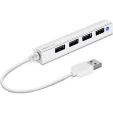 Speedlink Snappy Slim USB Hub - 4 Ports - White - Datorhubbar