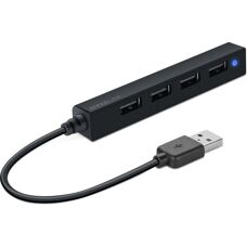 HUB USB Speedlink Snappy Slim - 4 Ports - Noir