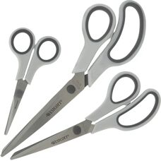 Set de tijeras Westcott Easy Grip - 3 Piezas - Corte Cómodo