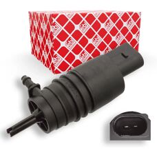 Febi Bilstein Waschwasserpumpe - 12V, Mono, 2 Anschlüsse