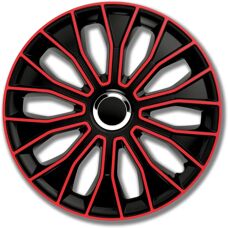 Petex 16 hüvelykes kerékborítás készlet Fekete Piros - 4 db