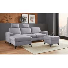 Places of Style Lolland Microfaser-Sofa - Ecksofa