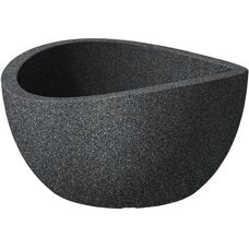 Scheurich Schwarze Wave Globe Bowl - Pflanzschale