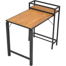 MERXX Santorin Gartentisch - Klapptisch, Akazie & Aluminium