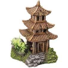 Nobby Asian Temple - Hand-painted Aquarium Decoration